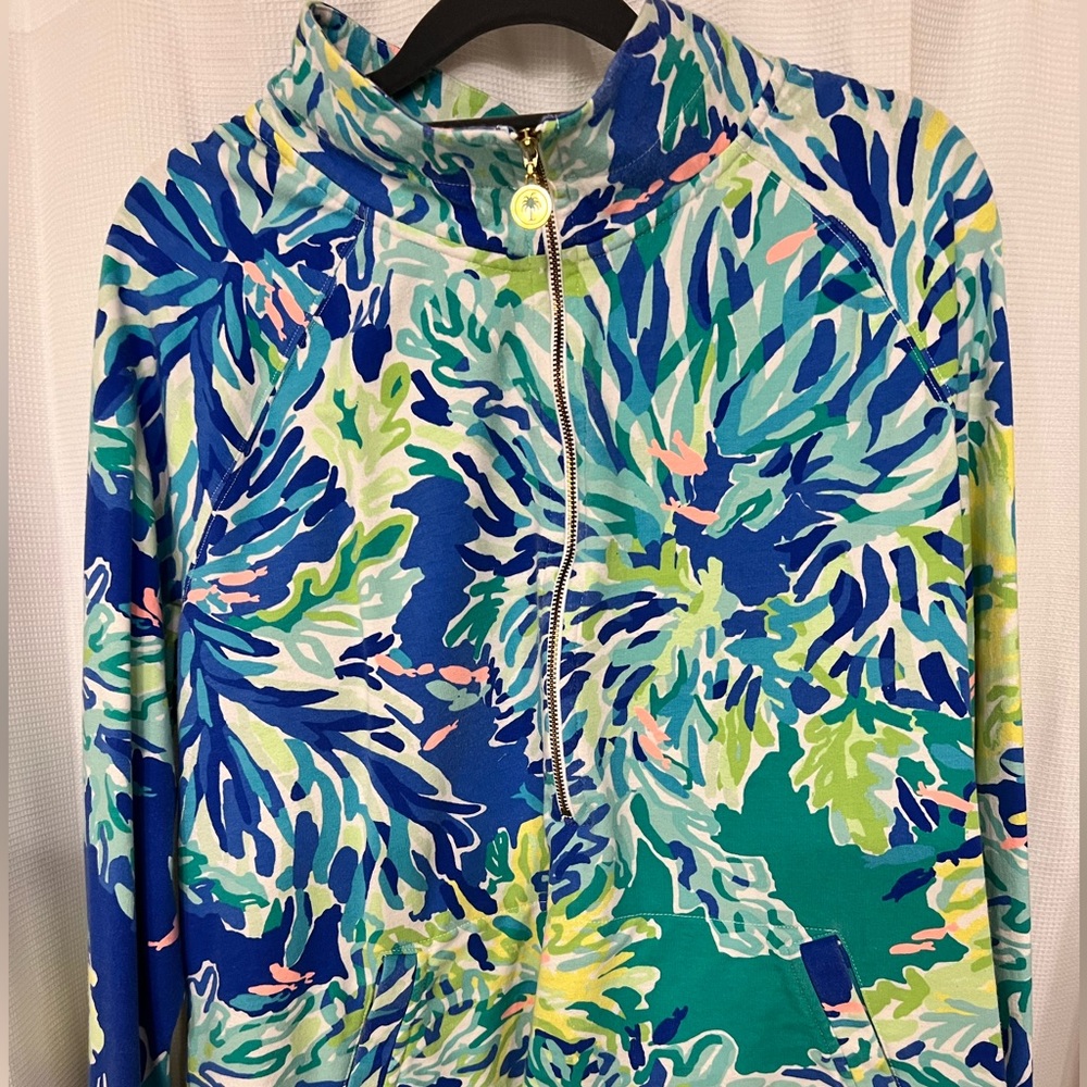 Lilly Pulitzer quarter zip XL